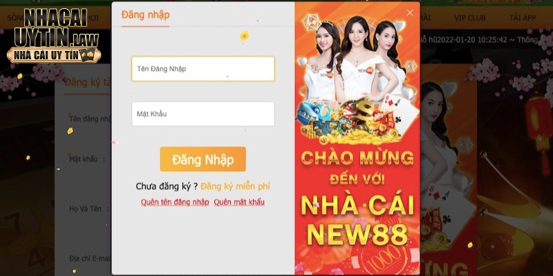 Giao diện vào link new88 chuyên nghiệp